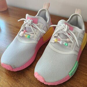 Adidas Original NMD-R1 Big Kids Shoes cloud white/BEAMPINK HP7883